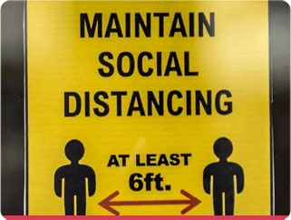 Practicing social distancing